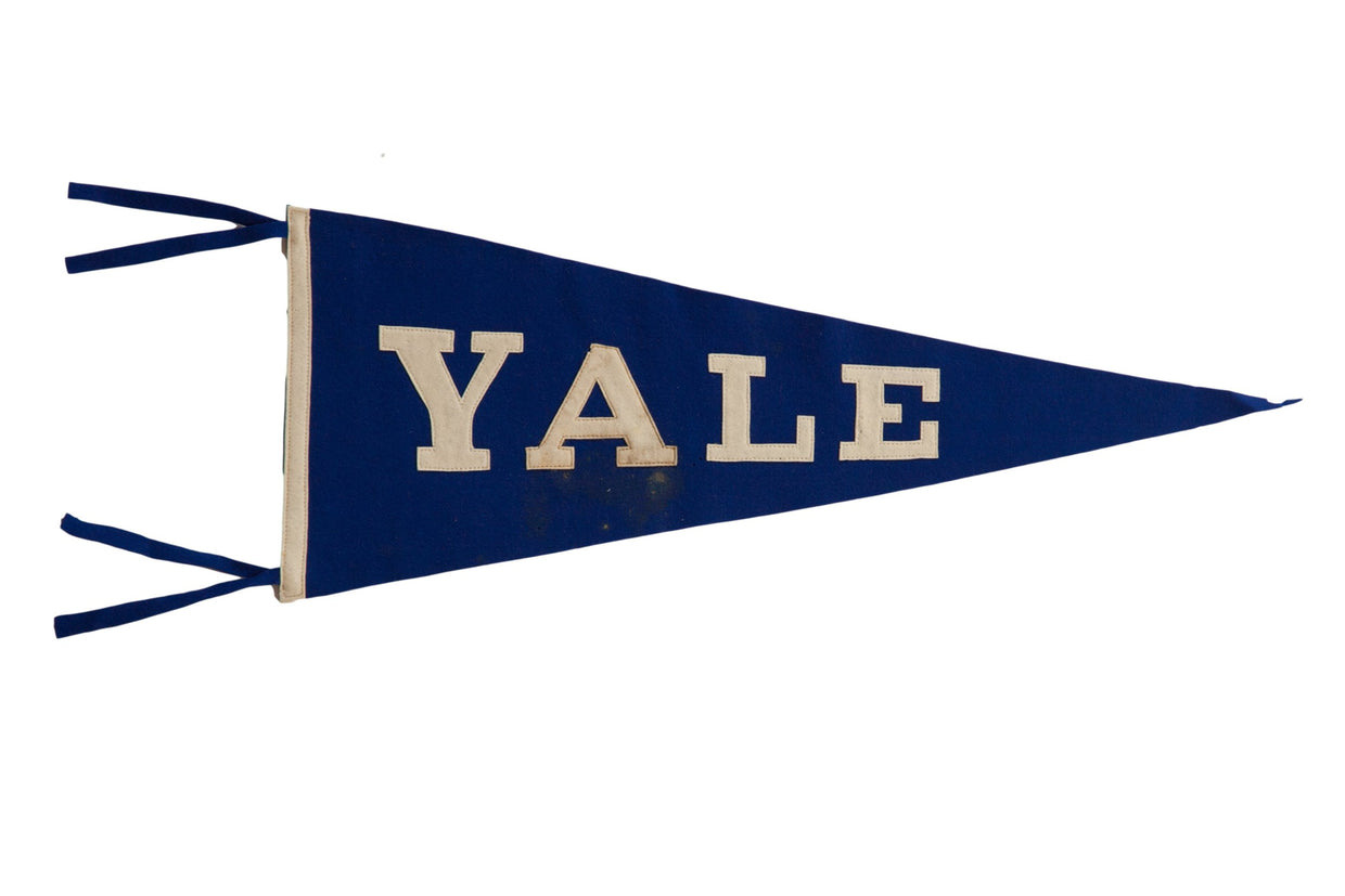 Vintage Yale Felt Flag // ONH Item 8668