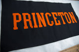 Close-up of the orange felt 