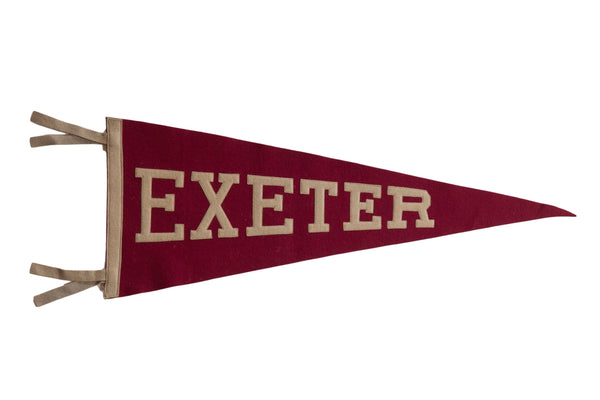Vintage Exeter Felt Flag // ONH Item 8673