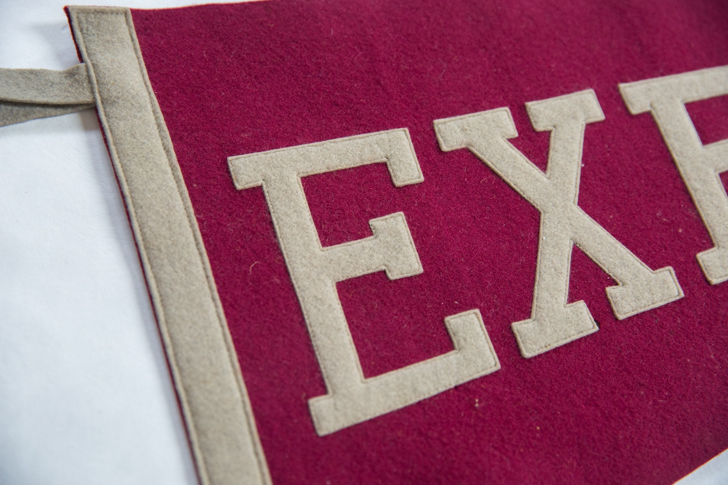 Vintage Exeter Felt Flag