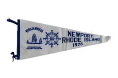 Vintage Newport RI Windjammers Flag Pennant // ONH Item 8674
