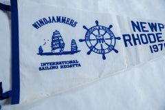 Vintage Newport RI Windjammers Flag Pennant // ONH Item 8674 Image 1