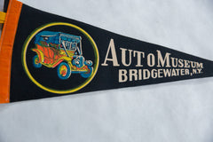 Vintage Auto Museum Bridgewater NY Felt Flag // ONH Item 8686 Image 1
