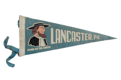 Vintage Lancaster PA Home of the Amish Felt Flag // ONH Item 8692