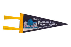 Vintage National Baseball Hall of Fame and Museum Felt Flag // ONH Item 8696