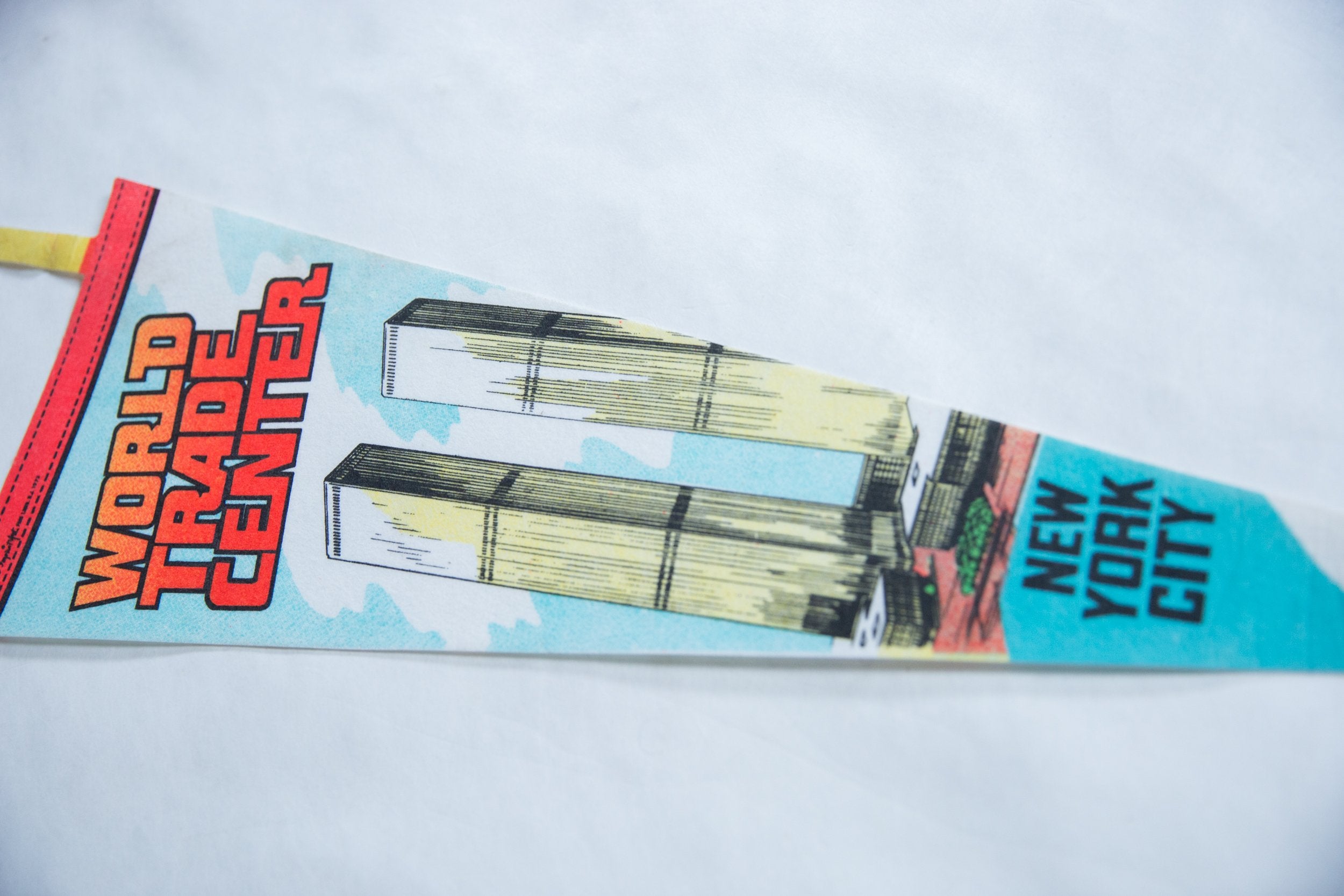 Vintage World Trade Center Flag Pennant // ONH Item 8709 Image 1