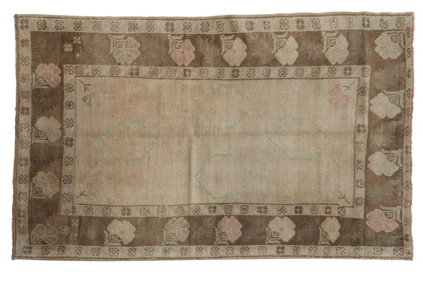 3x4.5 Vintage Distressed Oushak Rug // ONH Item 8719