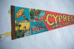 Vintage Cypress Gardens Flag Pennant // ONH Item 8722 Image 1