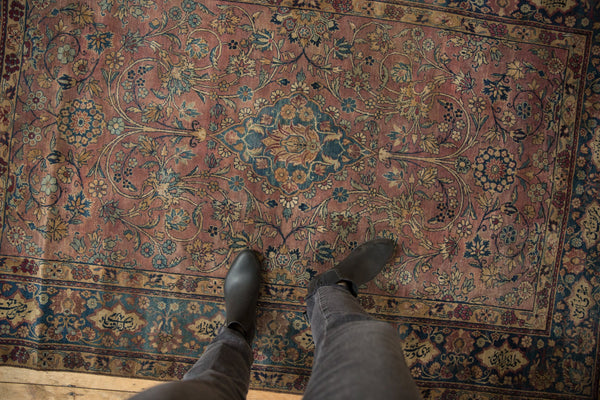 4.5x7 Vintage Fine Yezd Rug // ONH Item 8729 Image 1