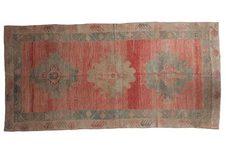 4.5x9.5 Vintage Distressed Oushak Rug Runner // ONH Item 8731