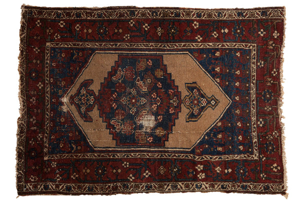 3.5x5 Vintage Fine Hamadan Rug // ONH Item 8736
