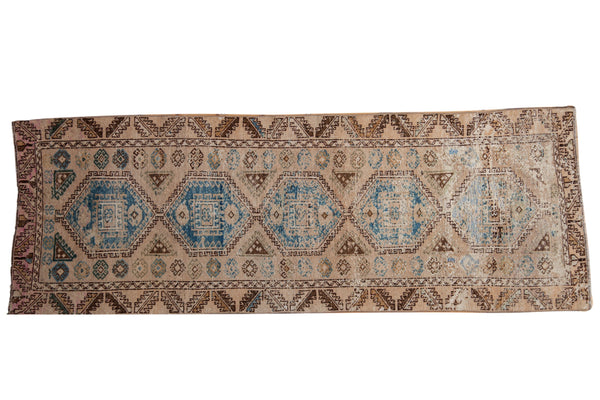 3x9 Vintage Distressed Oushak Rug Runner // ONH Item 8748
