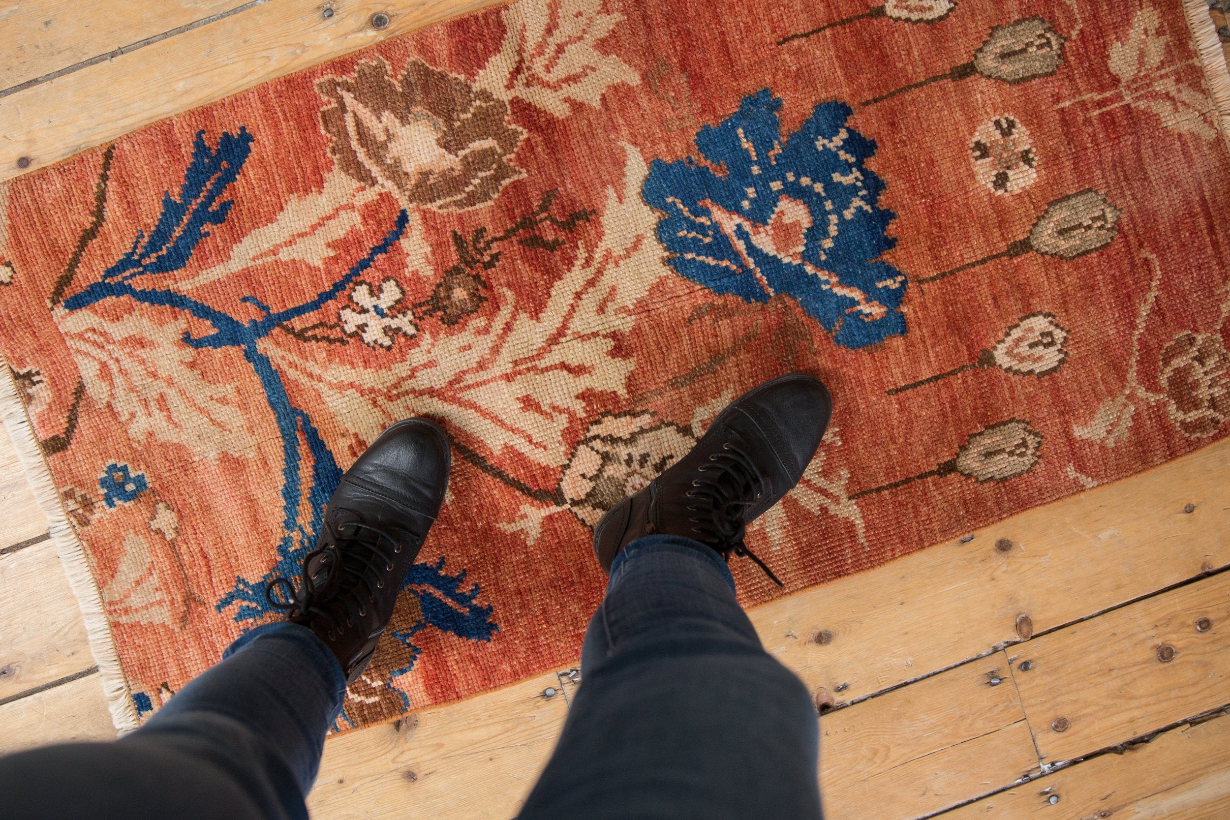 2x4 Vintage Distressed Oushak Rug Runner // ONH Item 8752 Image 1