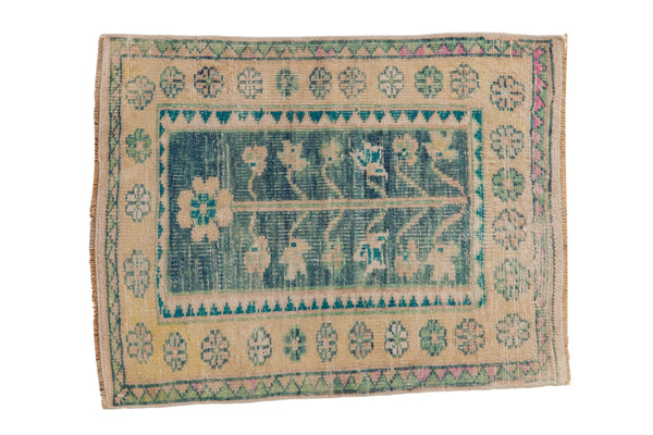 2x3 Vintage Distressed Oushak Rug Mat // ONH Item 8753
