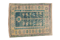 2x3 Vintage Distressed Oushak Rug Mat // ONH Item 8753