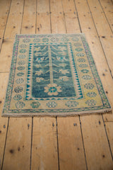 2x3 Vintage Distressed Oushak Rug Mat // ONH Item 8753 Image 4