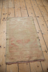 1.5x3 Vintage Distressed Oushak Rug Mat // ONH Item 8754 Image 3