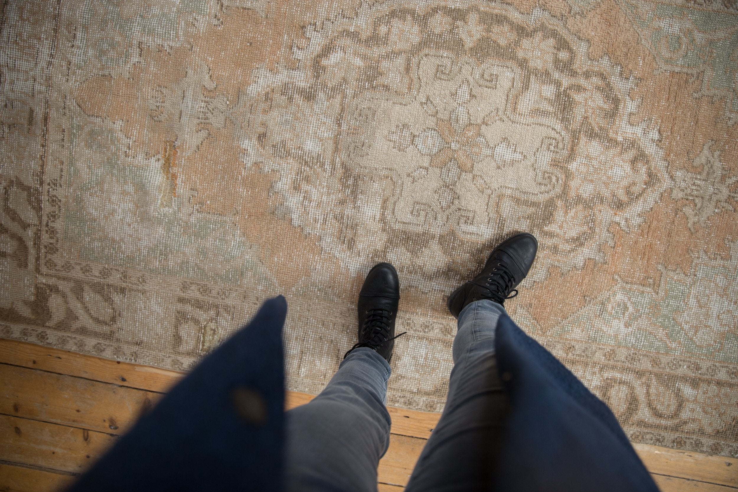 4.5x7.5 Vintage Distressed Oushak Rug // ONH Item 8755 Image 1