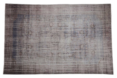 8x12.5 Vintage Distressed Overdyed Oushak Carpet // ONH Item 8766