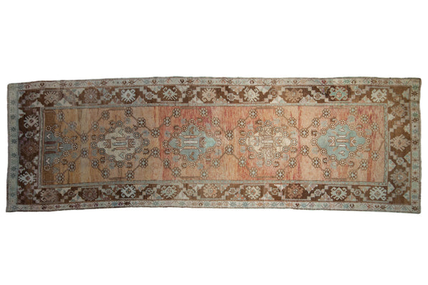 4x11.5 Vintage Distressed Oushak Rug Runner // ONH Item 8773
