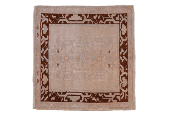 2x2.5 Vintage Distressed Oushak Square Rug Mat // ONH Item 8776