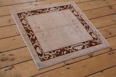 2x2.5 Vintage Distressed Oushak Square Rug Mat // ONH Item 8776 Image 5