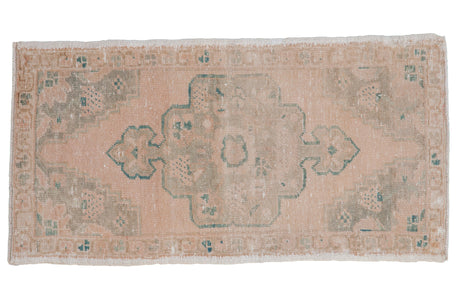 1.5x3.5 Vintage Distressed Oushak Rug Mat Runner // ONH Item 8784