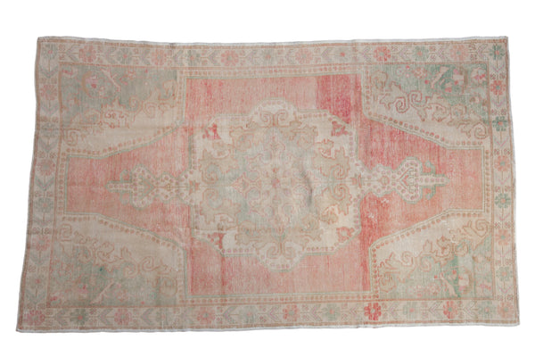 3.5x8 Vintage Distressed Oushak Rug Runner // ONH Item 8788