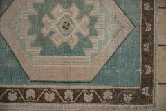 Vintage Distressed Oushak Square Rug Mat / ONH item 8798 Image 5