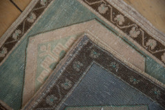 Vintage Distressed Oushak Square Rug Mat / ONH item 8798 Image 7