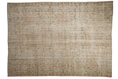 7x9.5 Vintage Distressed Oushak Carpet // ONH Item 8811