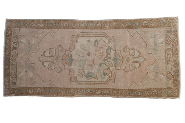 1.5x3.5 Vintage Distressed Oushak Rug Mat Runner // ONH Item 8814