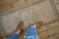 1.5x3.5 Vintage Distressed Oushak Rug Mat Runner // ONH Item 8814 Image 1