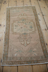 1.5x3.5 Vintage Distressed Oushak Rug Mat Runner // ONH Item 8814 Image 2