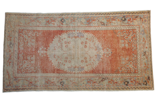 3.5x6.5 Vintage Distressed Oushak Rug // ONH Item 8815
