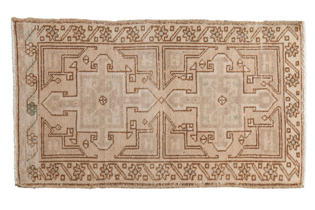 1.5x3 Vintage Distressed Oushak Rug Mat // ONH Item 8821