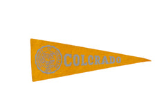 Vintage University of Colorado Felt Flag // ONH Item 8829