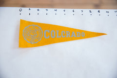 Vintage University of Colorado Felt Flag // ONH Item 8829 Image 1