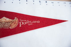 Vintage Portland Oregon Felt Flag // ONH Item 8832 Image 2