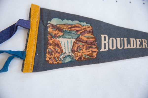 Vintage Boulder Dam Felt Flag // ONH Item 8833 Image 1