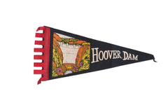 Vintage Hoover Dam Felt Flag // ONH Item 8835
