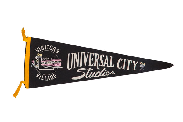 Vintage Universal City Studios Felt Flag // ONH Item 8846