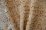Distressed Oushak runner texture highlighting faded floral gul motif and wear across knot heads.