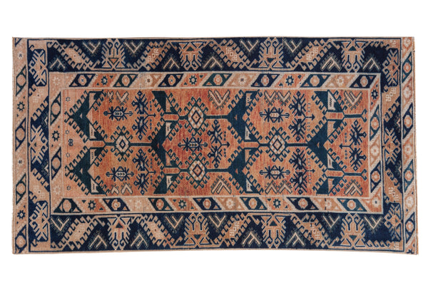 3.5x7 Vintage Distressed Fragment Oushak Rug Runner // ONH Item 8862
