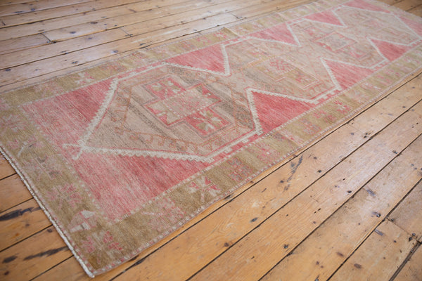 3.5x10.5 Vintage Distressed Oushak Rug Runner // ONH Item 8863 Image 2