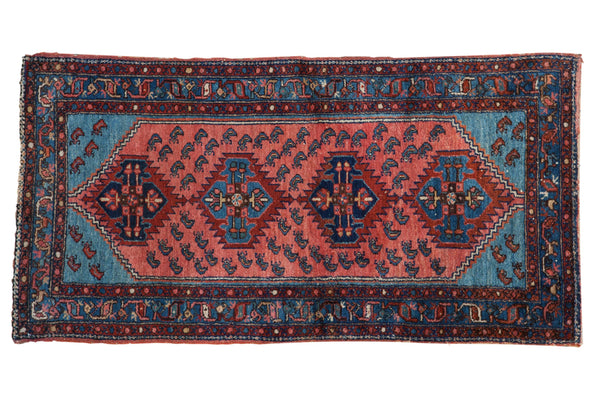 2.5x5 Vintage Fine Lilihan Rug Runner // ONH Item 8866