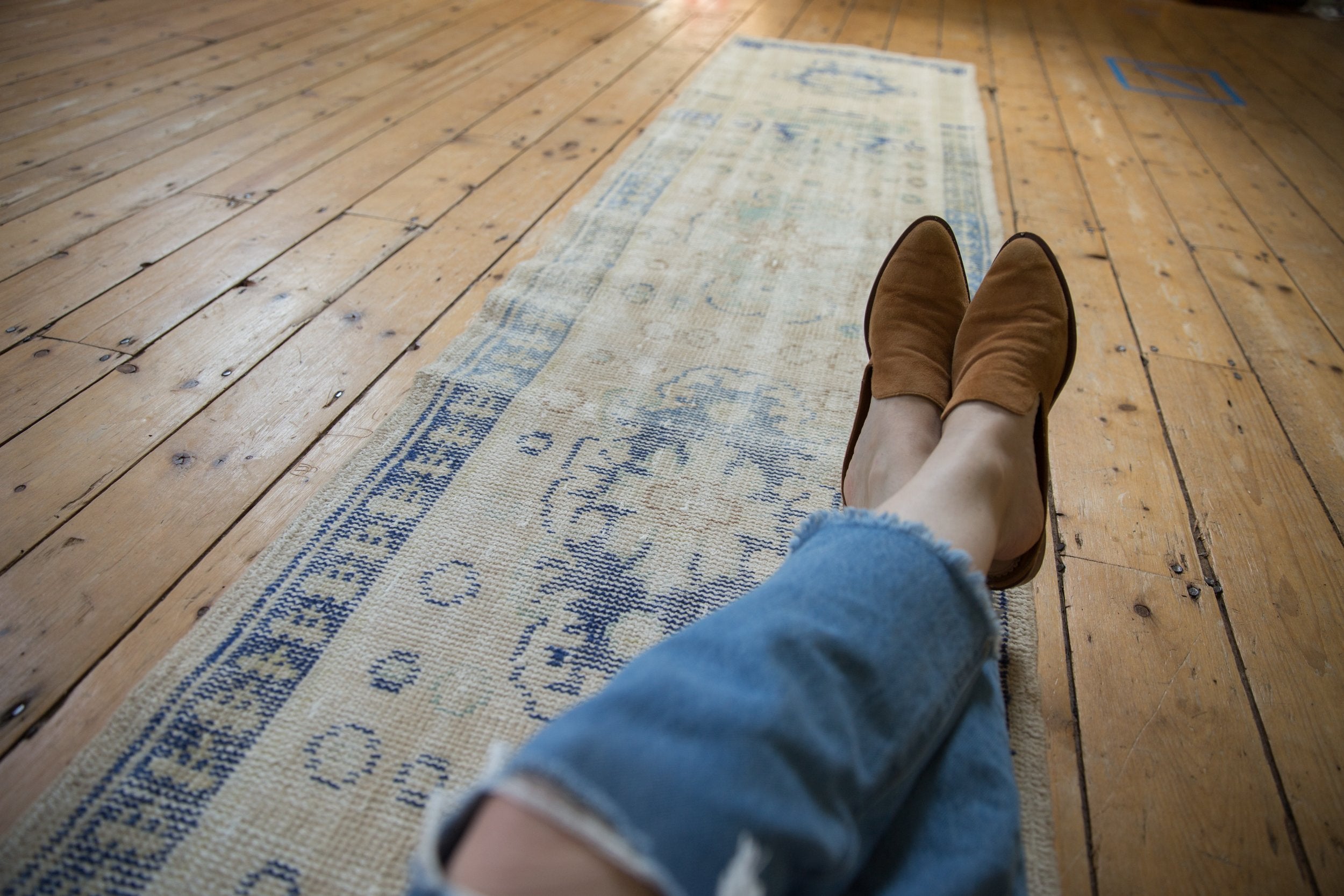 2x10.5 Vintage Distressed Oushak Rug Runner // ONH Item 8874 Image 1