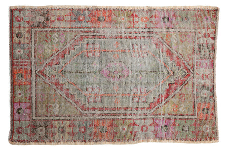 2.5x4 Vintage Distressed Oushak Rug // ONH Item 8878