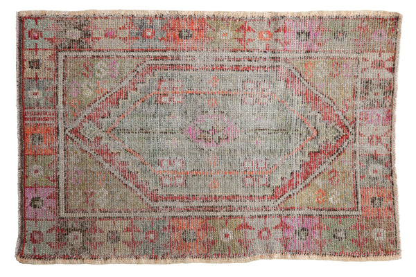2.5x4 Vintage Distressed Oushak Rug // ONH Item 8878