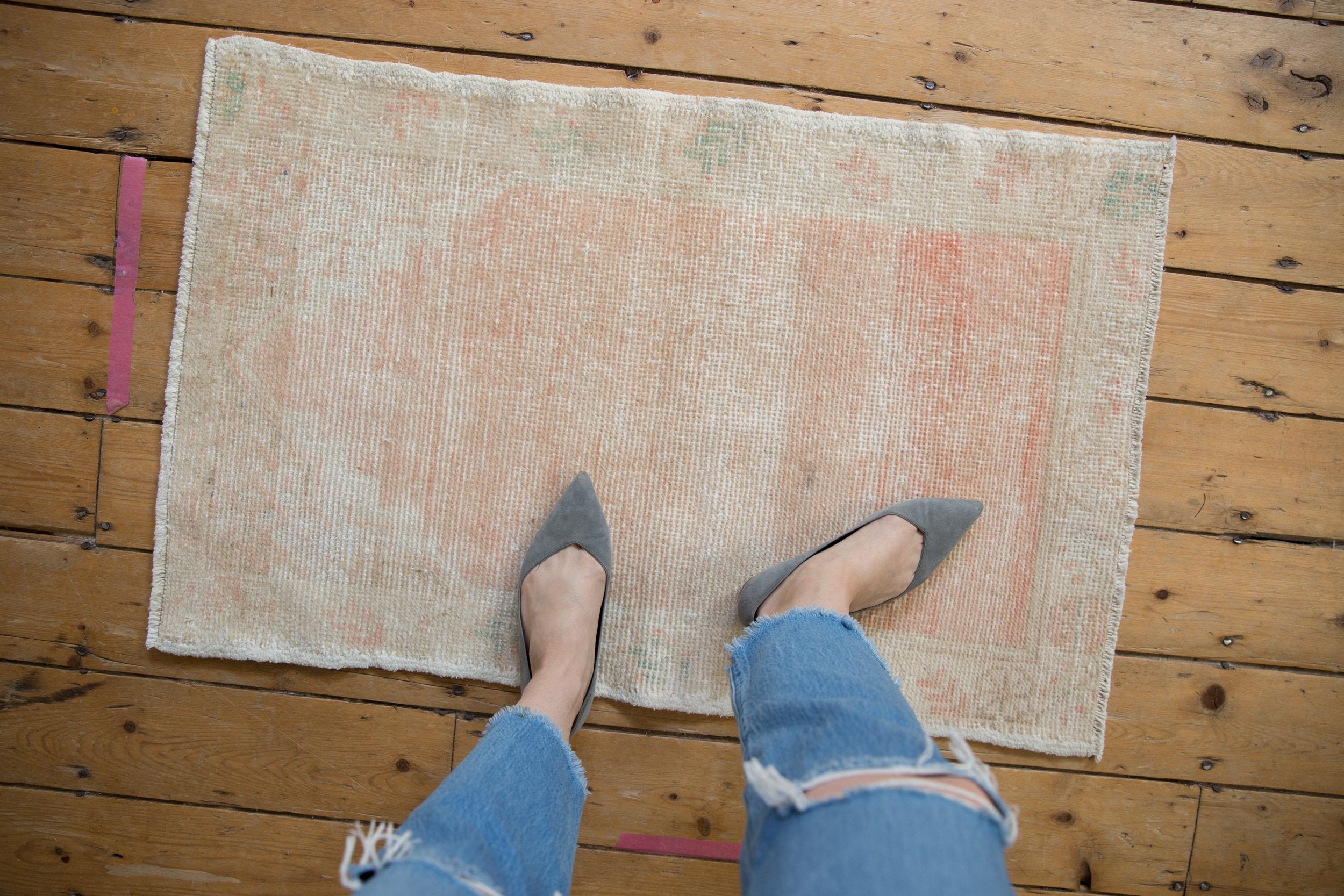 2x3.5 Vintage Distressed Oushak Rug // ONH Item 8880 Image 1